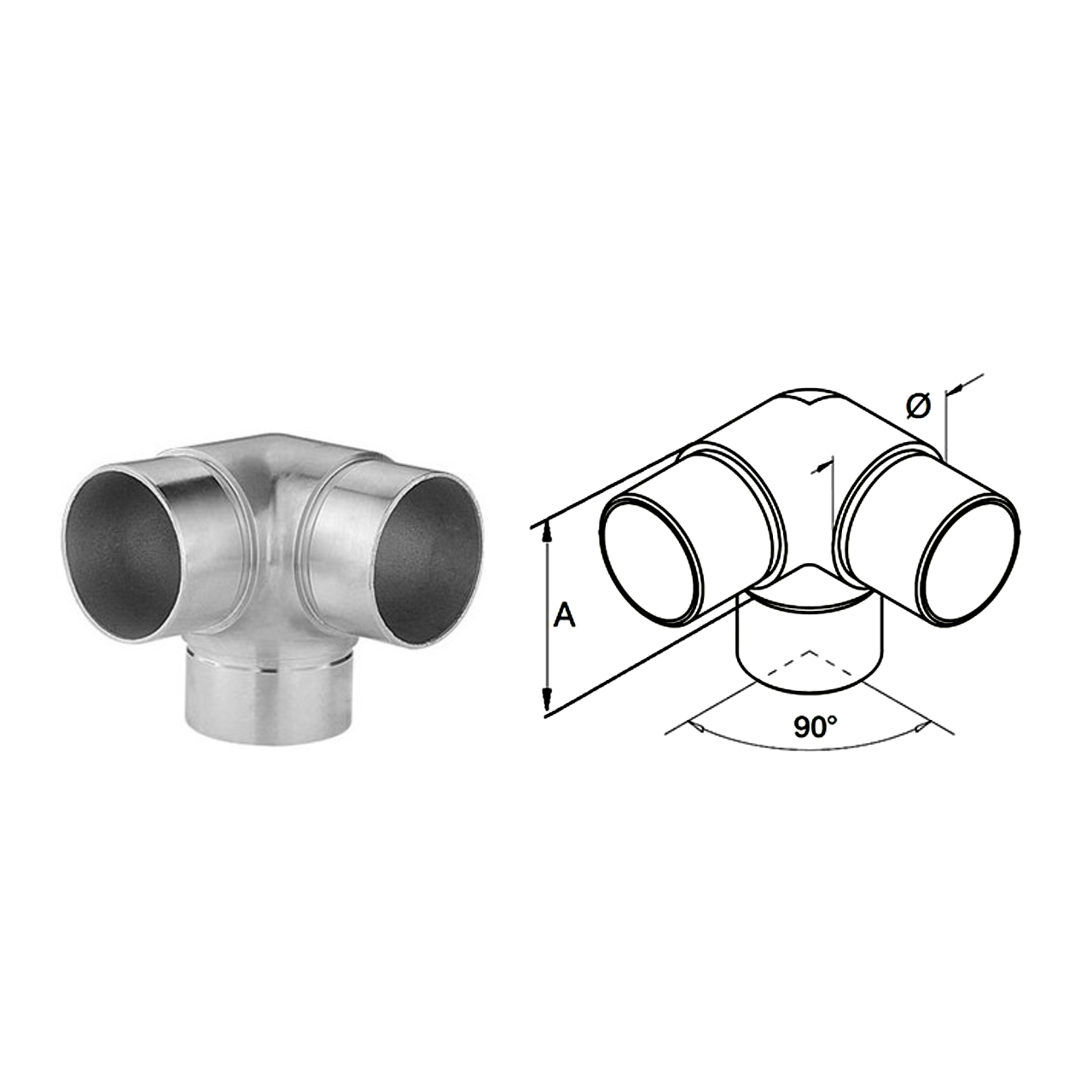 Stainless Steel 3 ways T Round Tube Connector Buy Round Tube Connector, slot tube fittings